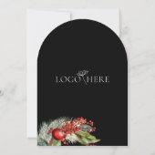 リース企業のロゴ新年パーティの招待状 招待状 (裏面)