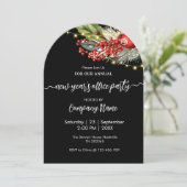 リース企業のロゴ新年パーティの招待状 招待状 (スタンド正面)