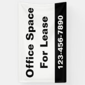 リース会社宇宙の電話番号(白) 横断幕 (縦)