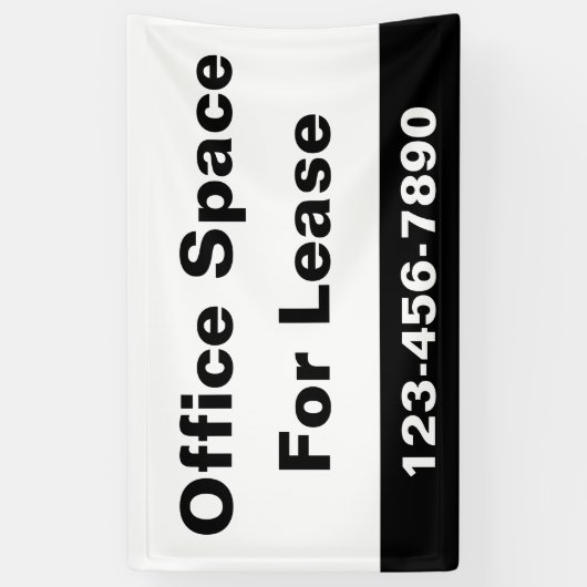 リース会社宇宙の電話番号(白) 横断幕 (縦)
