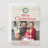 リース伝統的クリスマスカード シーズンカード (正面)