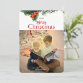 リース伝統的クリスマスカード シーズンカード (スタンド正面)