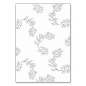 リース伝統的フローラリースモノグミニマルラム テーブルナンバー (裏面)