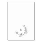 リース伝統的フローラリースモノグミニマルラム テーブルナンバー (裏面)