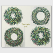 リース包装紙 ラッピングペーパー (フラット)