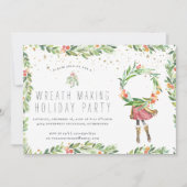 リース化 |ホリデーパーティー招待状 (正面)