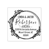 リース対差出人住所 ラバースタンプ (インプリント)