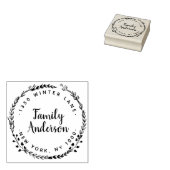 リース差出人住所ゴムスタンプ ラバースタンプ (押印)