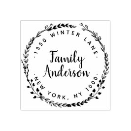 リース差出人住所ゴムスタンプ ラバースタンプ