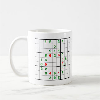 リース数独(ダウンロード可能パズルMug) コーヒーマグカップ
