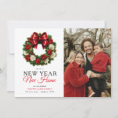 リース新年ニューホームフォトホリデームービング 案内状 (正面)