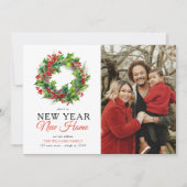 リース新年ニューホームフォトホリデームービング 案内状 (正面)