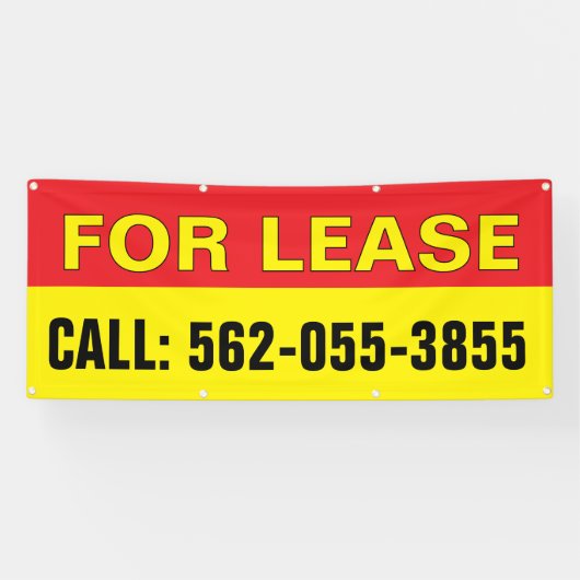 リース用の編集可能カスタムバナー 横断幕 (横)