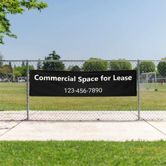 リース白黒フォン用コマーシャル宇宙 横断幕 (インサイチュ)