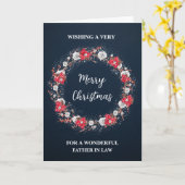 リース素朴のお父さん カード (黄色い花)