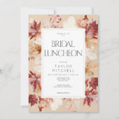 リース素朴の紅葉タンブライダルルンチョン 招待状 (正面)