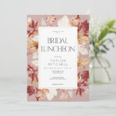 リース素朴の紅葉ワインブライダルランチョンワイン 招待状 (スタンド正面)