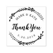 リース素朴カスタム結婚式のお願いありがとう セルフインキングスタンプ (デザイン)