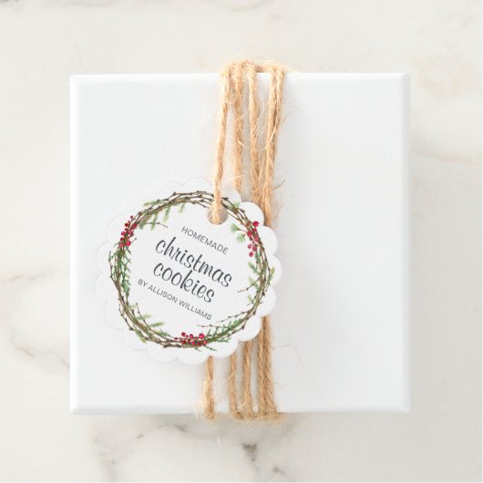 リース素朴クリスマスCookie フェイバータグ (インサイチュ)