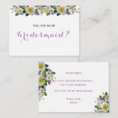 リース素朴フローラは私の花嫁になる エンクロージャーカード (正面/裏面)