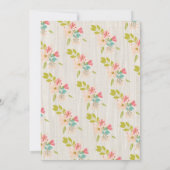 リース素朴ユニコーン誕生日パーティーへの招待 招待状 (裏面)