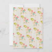 リース素朴馬の誕生日パーティーの招待 招待状 (裏面)