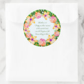 リース花緑フローラ宗教的なギフトアート ラウンドシール (バッグ)