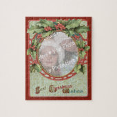 リース追加A写真クリスマスフレーム ジグソーパズル (縦)