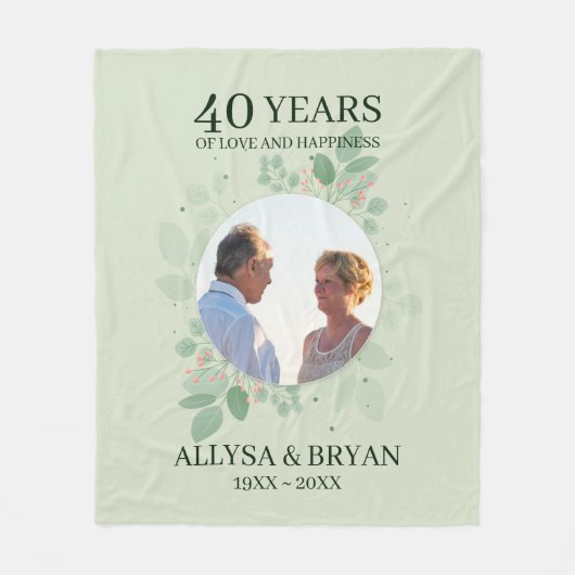 リース離れとベリーフリースブランケット フリースブランケット (正面)