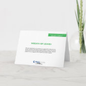 リース離れ- Kids Art for CHOC サンキューカード (裏面)