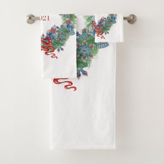 リース2021クリスマスジンジャー バスタオルセット (インサイチュ)