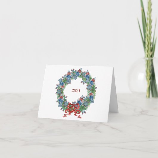 リース2023クリスマスジンジャージャー サンキューカード (正面)