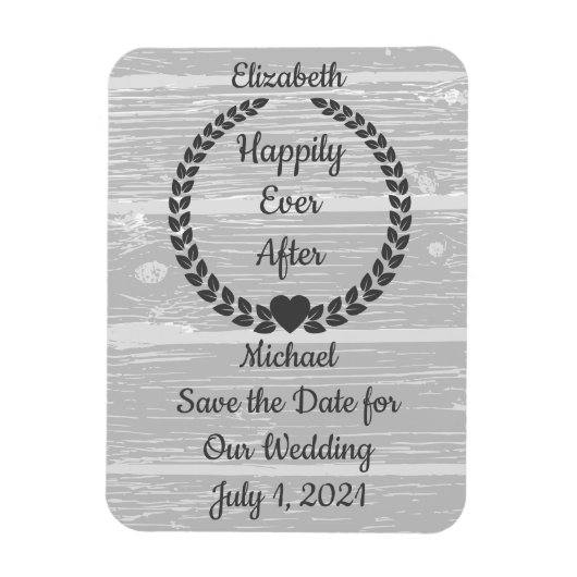 リース·ウッ素朴ド·カップルが日付を救う マグネット (縦)