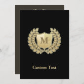 リース（シールド付） 招待状 (正面/裏面)