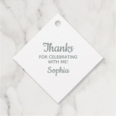 リース&ピンククロスコミュニオンバプテスマ《キリスト教》洗礼式や命名式 フェイバータグ (裏面)