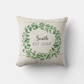 リース ファミリー ネーム オーダーメイド クッション (正面)