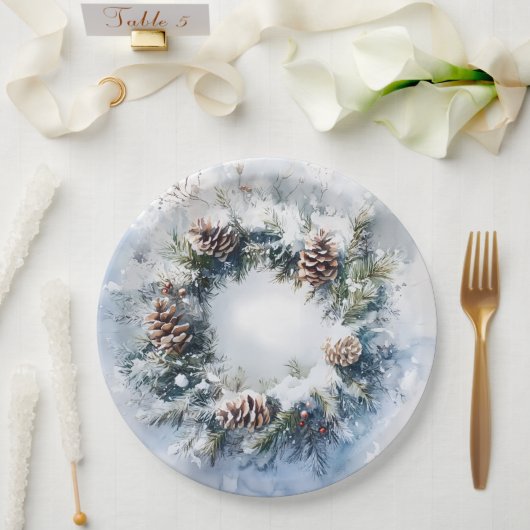 リース ペーパープレート (ウェディング)