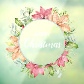 リース ポインセチア ホーリー ベリー ウィンドウサイン (シート3)