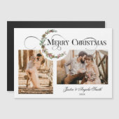 リース&メリークリスマスタイポグラフィ数々の – 写真 (正面/裏面)