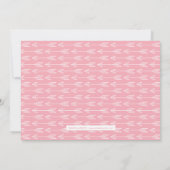 リース·モノグラム水平出産発表 案内状 (裏面)