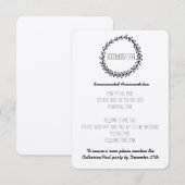 リース ラスティック クラフト 宿泊 カード (正面/裏面)