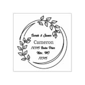 リース。名前とアドレス。 ラバースタンプ (インプリント)