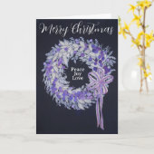 リース 標準, 5" x 7" 折りたたみ グリーティング カード (黄色い花)