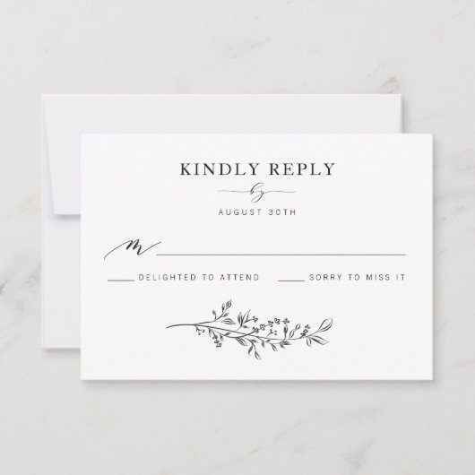 リースRSVP 出欠カード (正面)