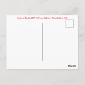 リーズの白鳥(1907) by Bruno Liljefors. ポストカード (裏面)