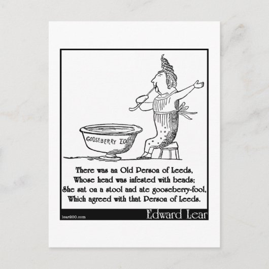 リーズの老人がいた ポストカード (正面)