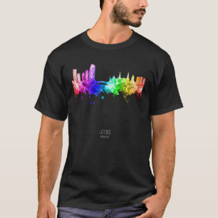 リーズイングランドスカイライン超高層ビル Tシャツ