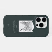 リーズトーンのスケッチiPhoneケース iPhoneケース (裏面横)