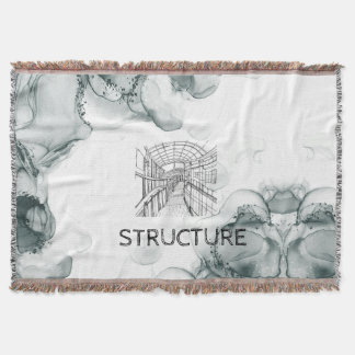 リーズトーンウォーターカラーブランケット スローブランケット