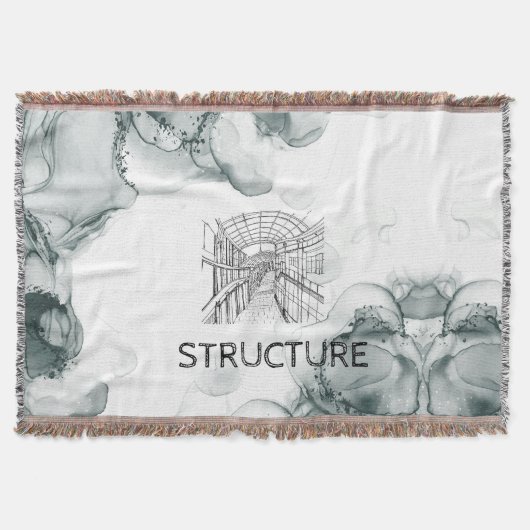 リーズトーンウォーターカラーブランケット スローブランケット (正面)